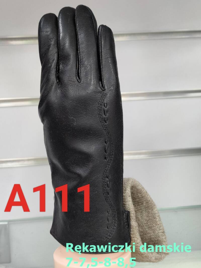 Rękawiczki skórzane damskie Roz 7-8.5, 1 kolor Paczka 10 szt